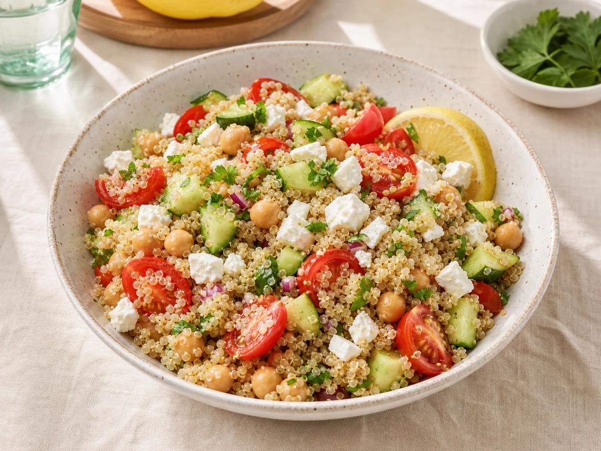 Salade de quinoa croquante